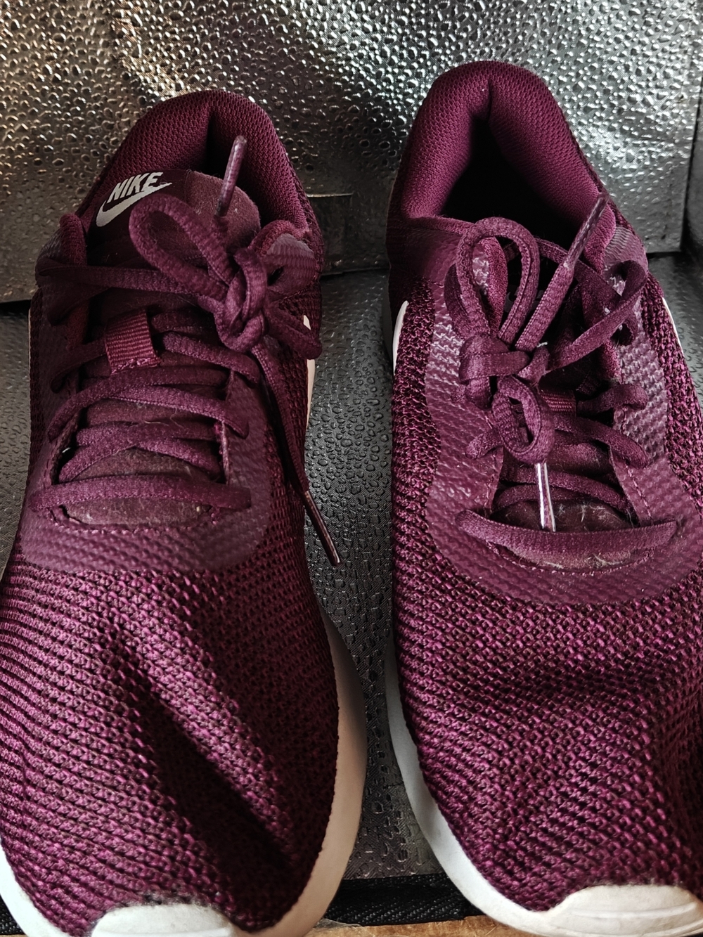 Nike Maroon Tanjun Mesh Lifestyle Running Shoes